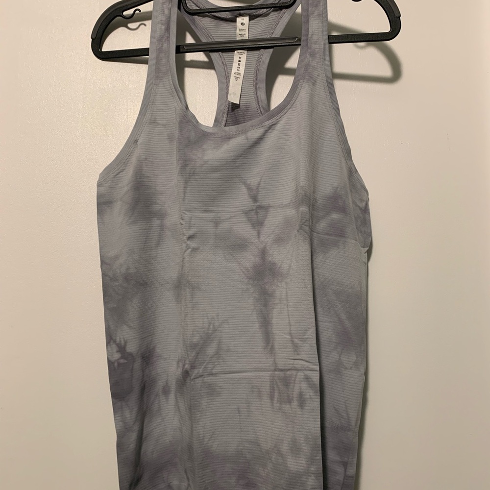 Lululemon Swiftly Women's Gray Tie-Dye Tank Top